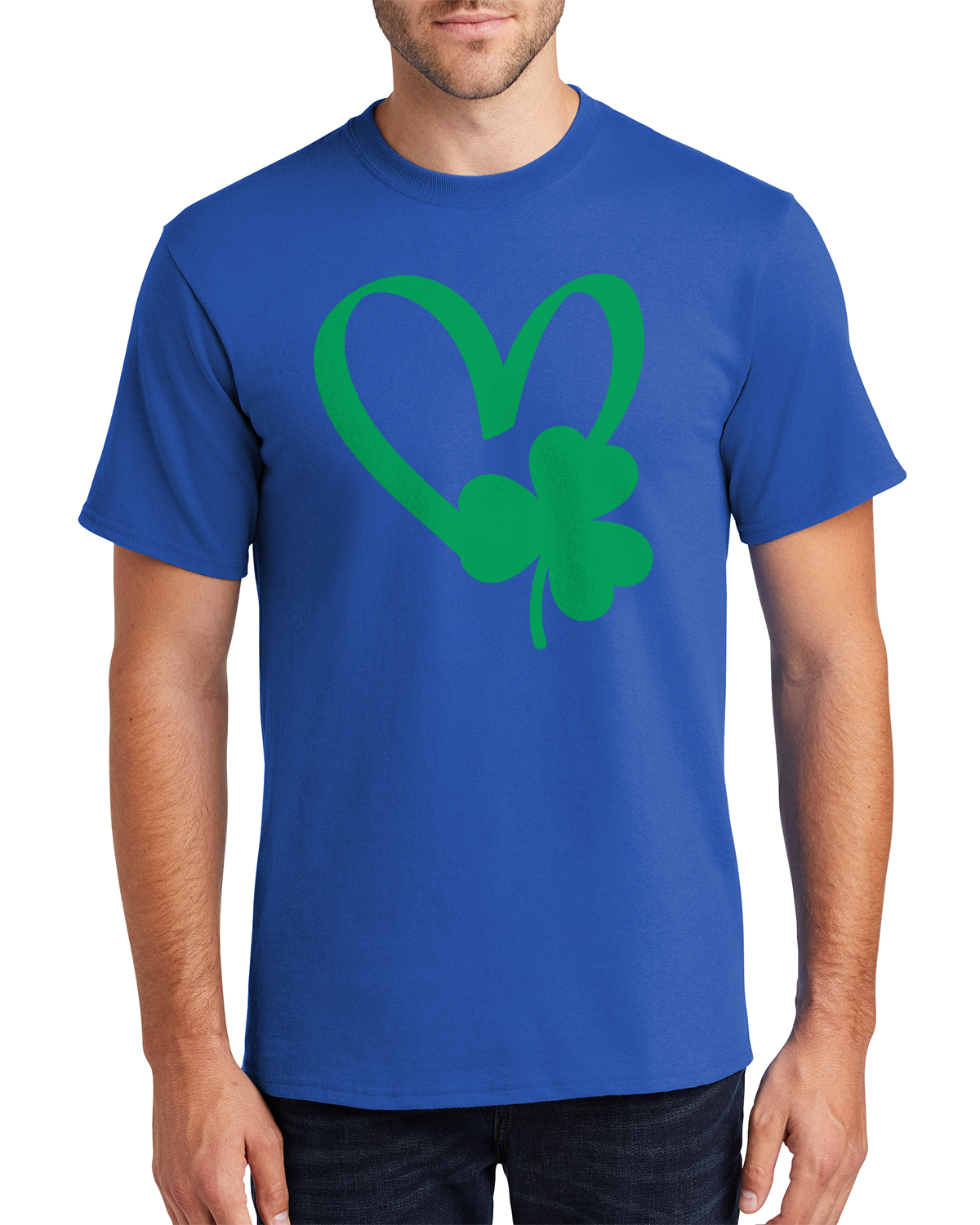 St Patricks Day Shamrock Heart Herren T-Shirt Irish Clover - Bild 7 von 9