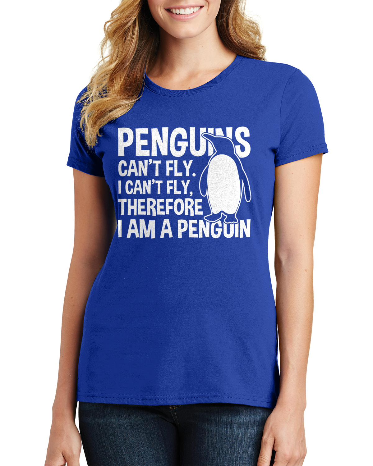 Camiseta para mujer Penguins Can't Fly Funny Penguin - Imagen 9 de 10
