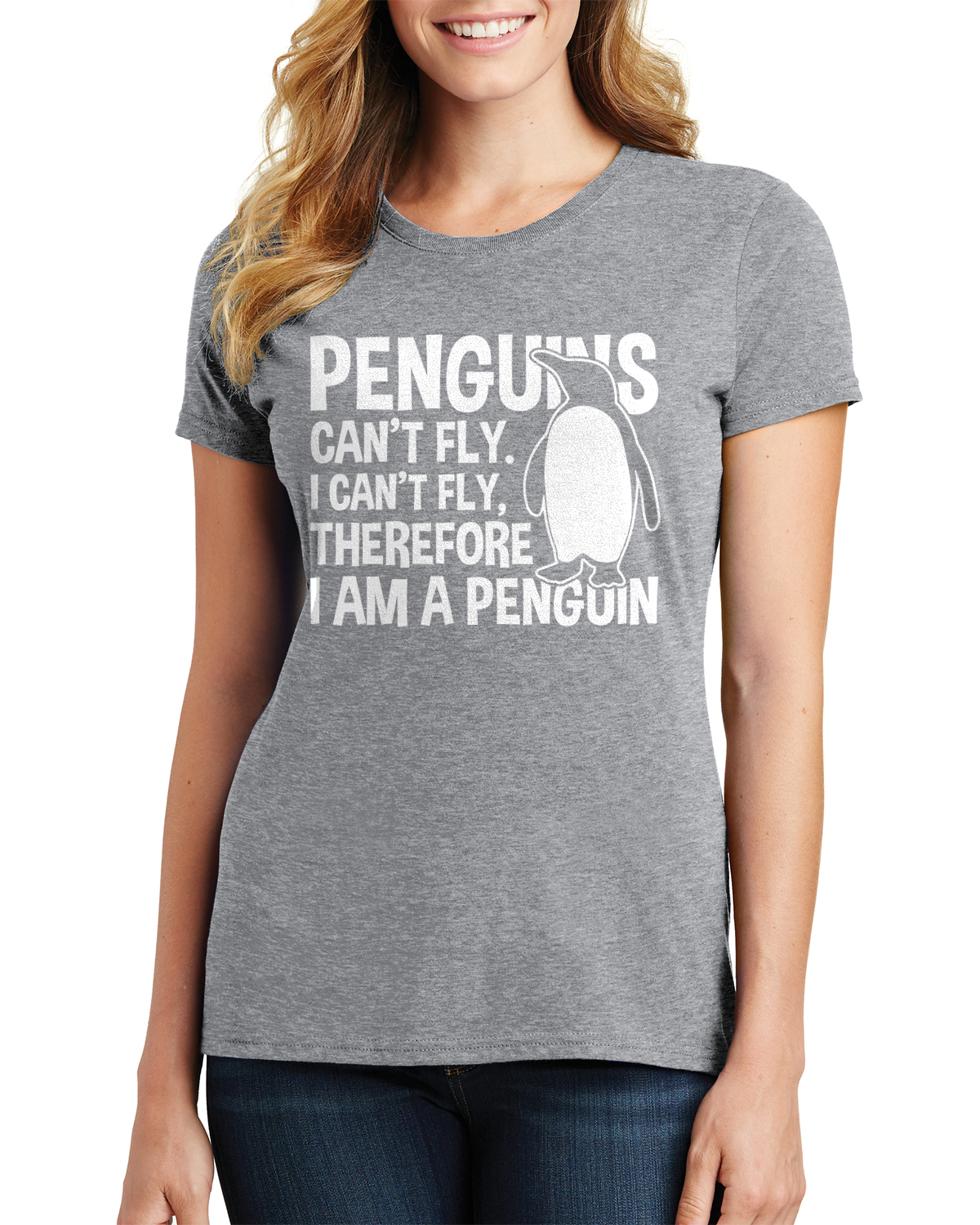 Camiseta para mujer Penguins Can't Fly Funny Penguin - Imagen 10 de 10