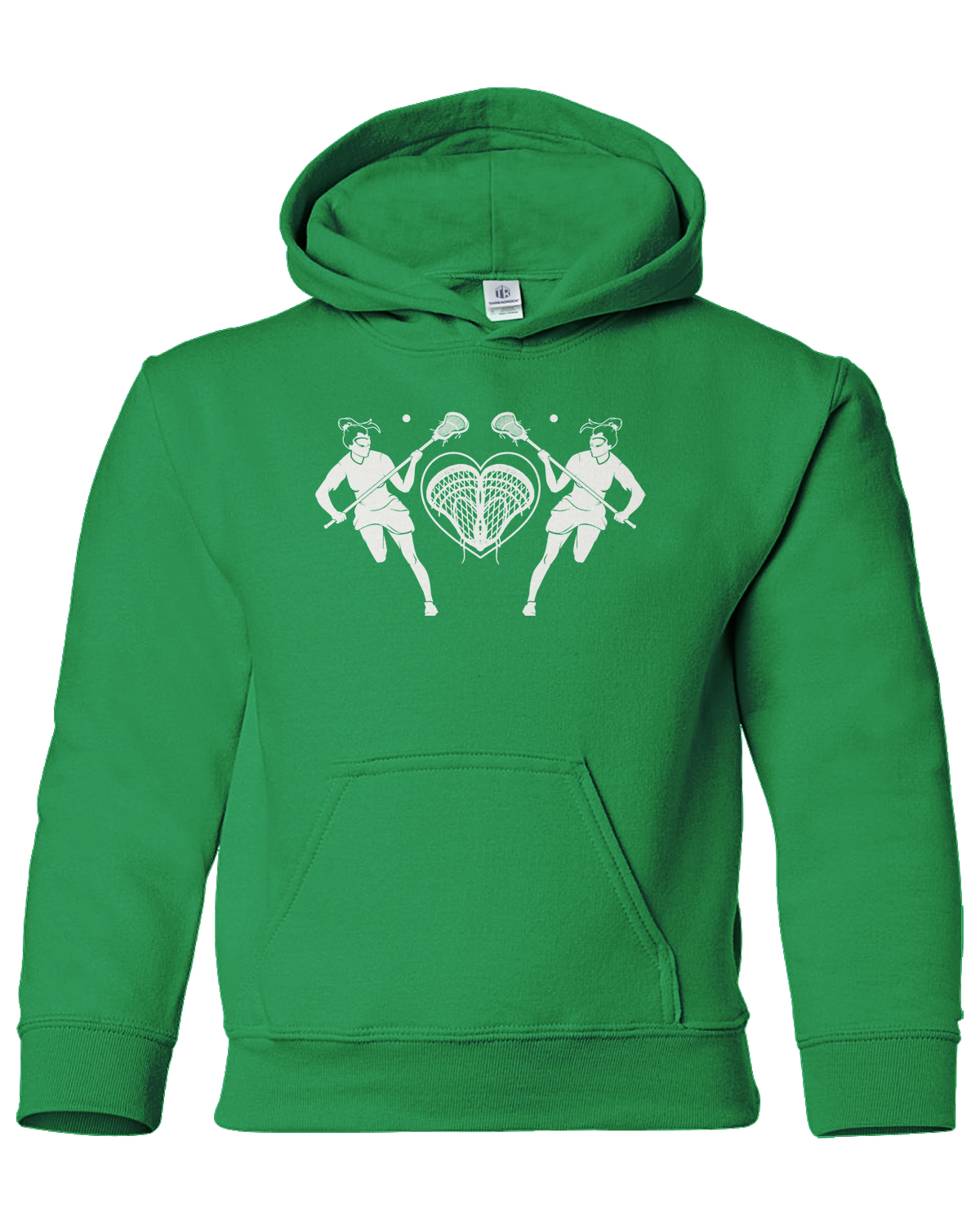 Lacrosse Players with Heart Youth Hoodie Sweatshirt Lax Gift - Picture 4 of 10