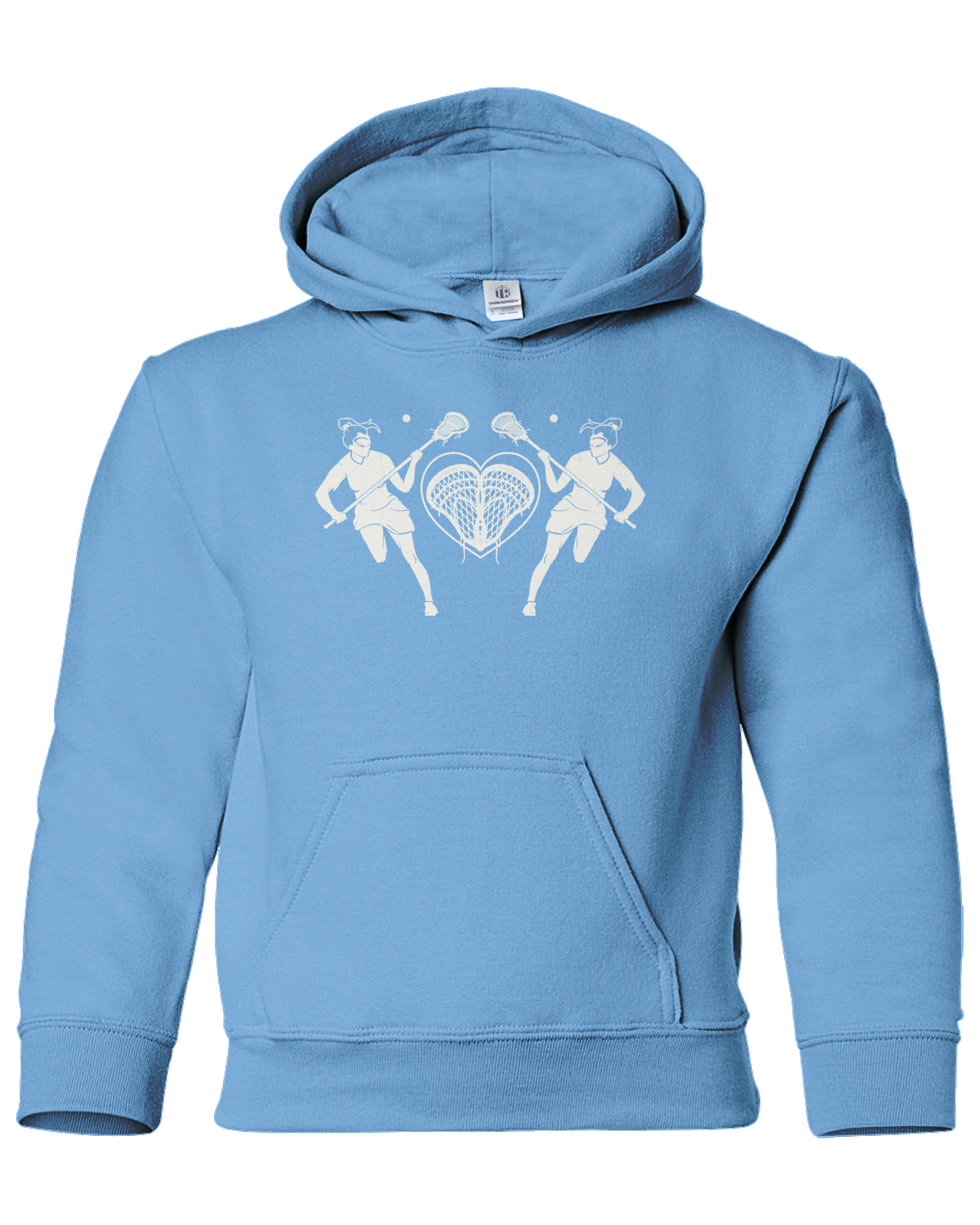 Lacrosse Players with Heart Youth Hoodie Sweatshirt Lax Gift - Picture 5 of 10