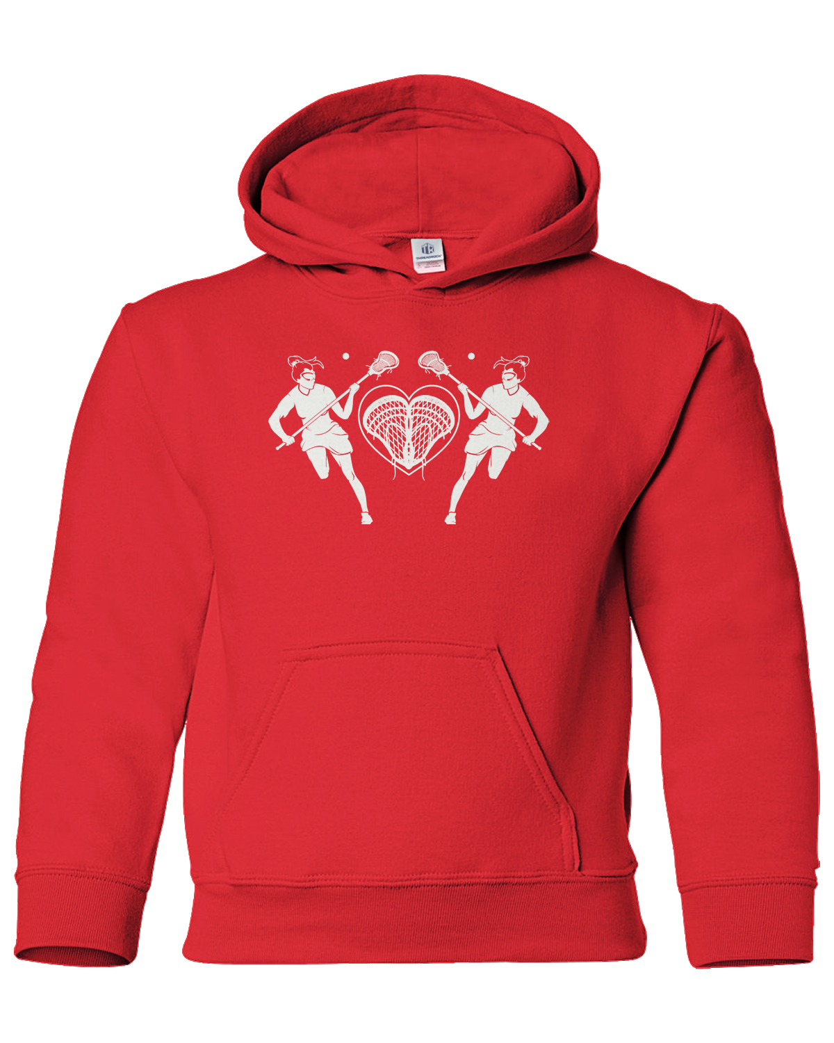 Lacrosse Players with Heart Youth Hoodie Sweatshirt Lax Gift - Picture 8 of 10