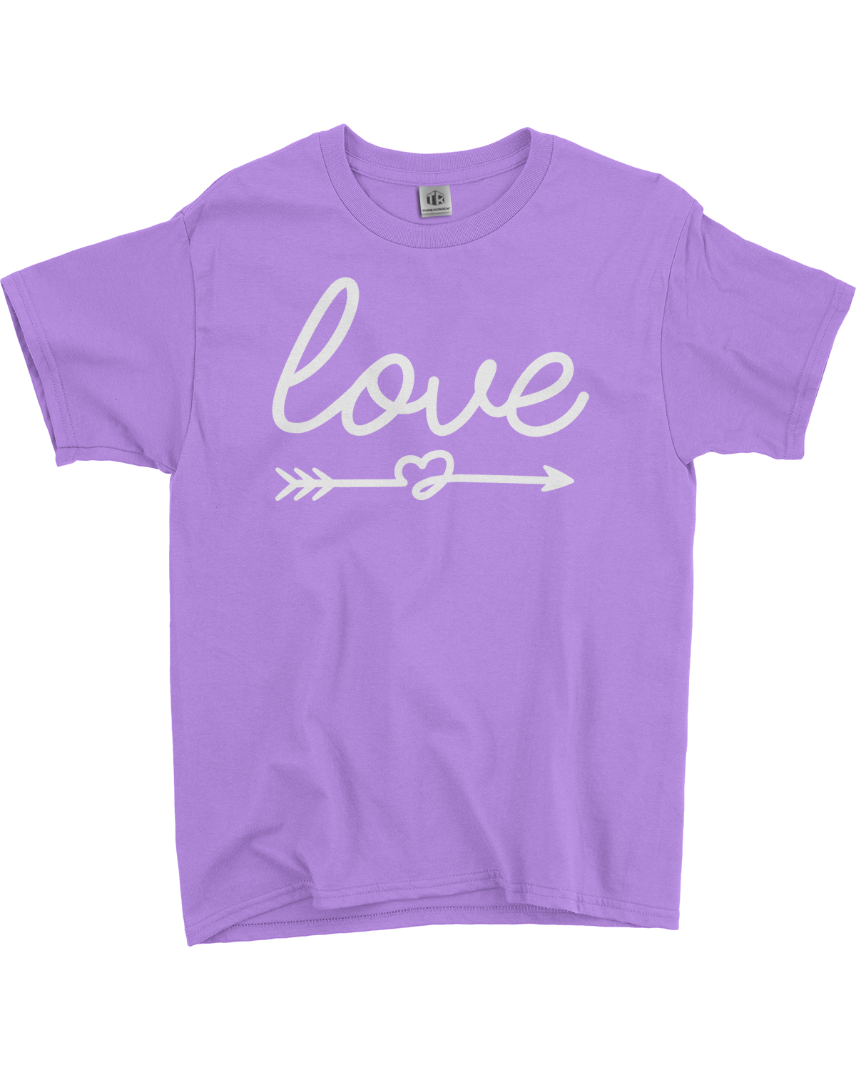 Script Love with Heart Arrow Youth T-Shirt Valentine's Day - Picture 7 of 15