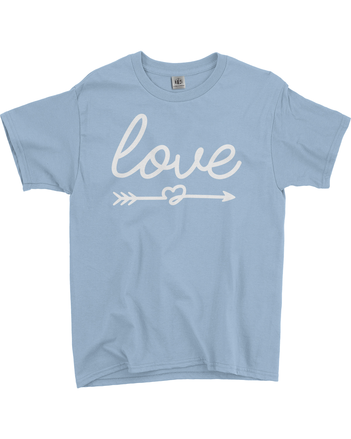 Script Love with Heart Arrow Youth T-Shirt Valentine's Day - Picture 8 of 15
