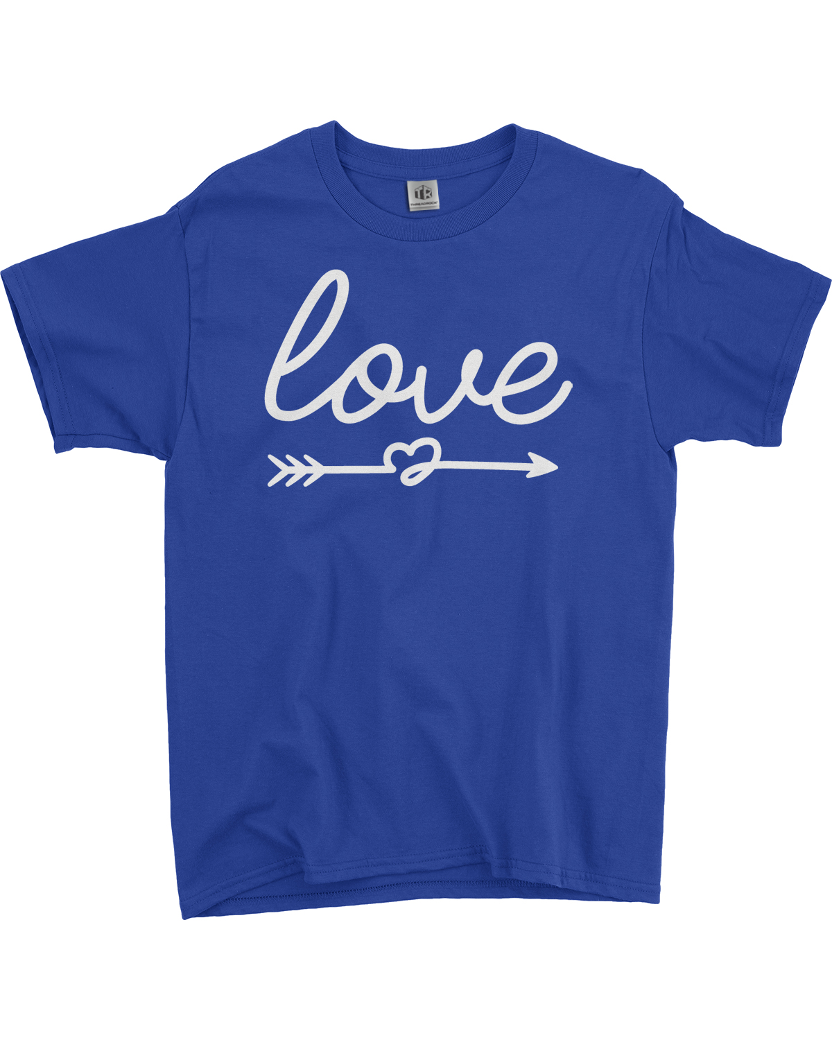 Script Love with Heart Arrow Youth T-Shirt Valentine's Day - Picture 13 of 15