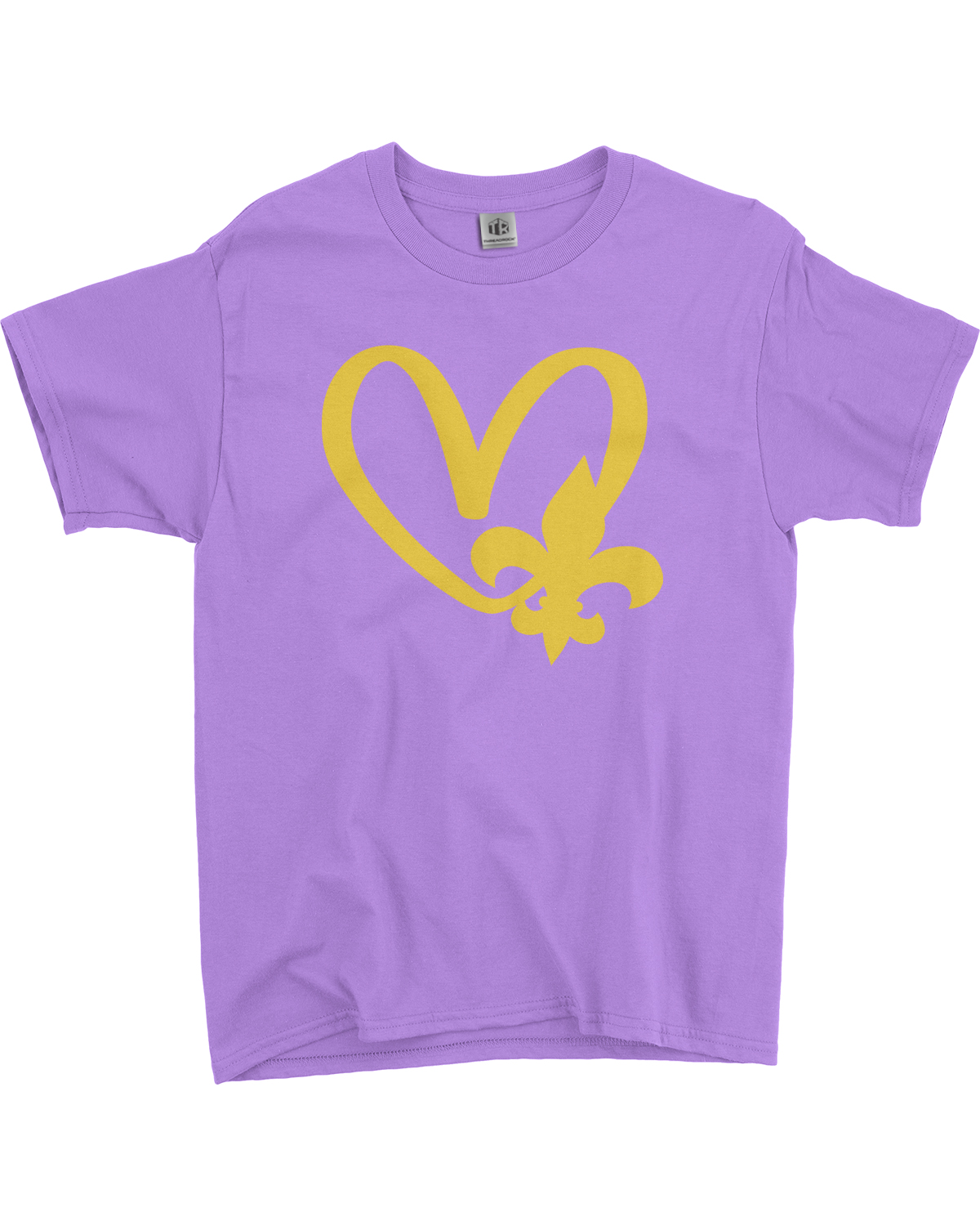 Mardi Gras Fleur De Lis Heart Youth T-Shirt New Orleans Party - Picture 7 of 15