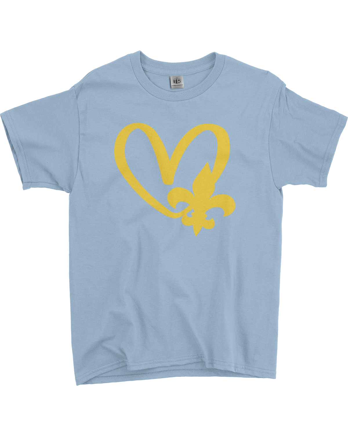 Mardi Gras Fleur De Lis Heart Youth T-Shirt New Orleans Party - Picture 8 of 15