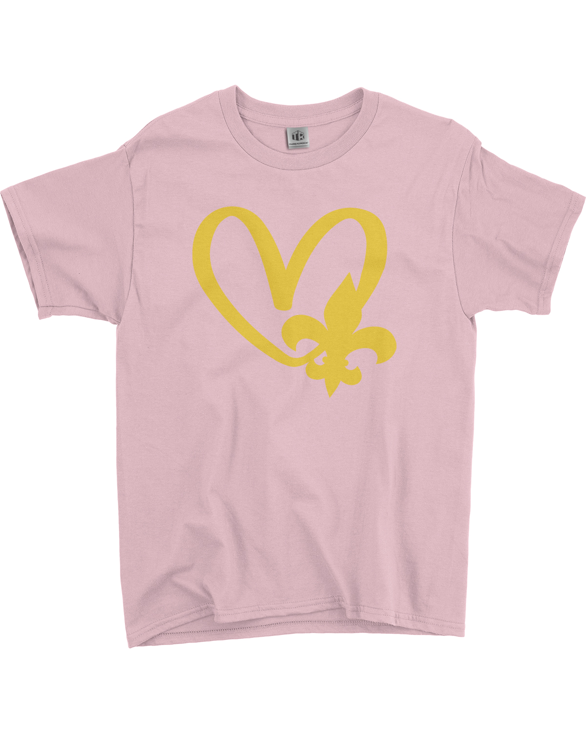 Mardi Gras Fleur De Lis Heart Youth T-Shirt New Orleans Party - Picture 10 of 15