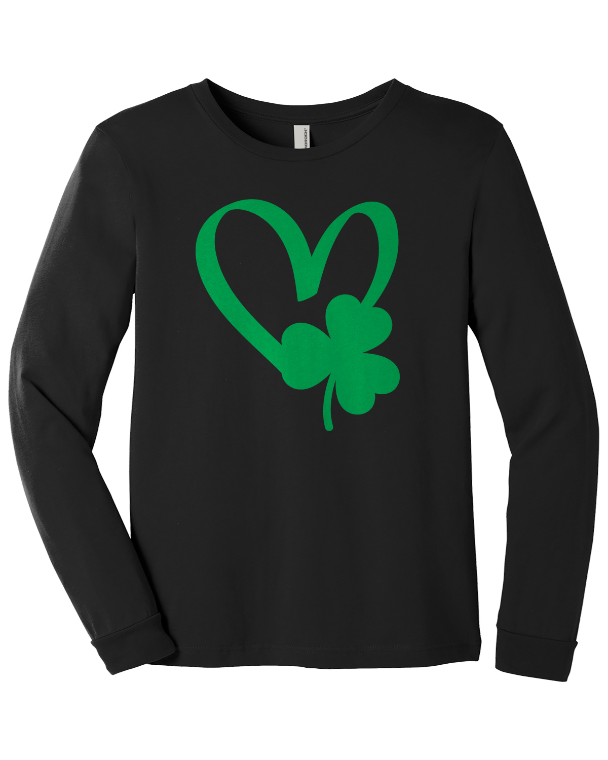 Patrick's Day Lucky Irish Clover Shamrock Youth Kids Long Sleeve T-Shirt St